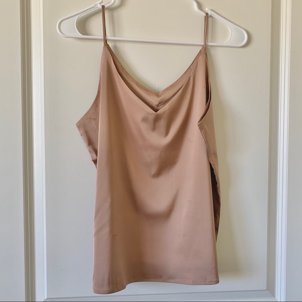 Silk Tank Top Cami V neck